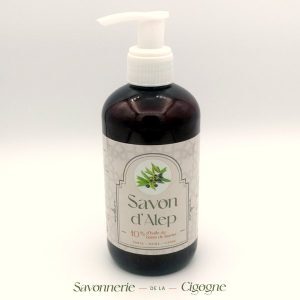 Savon d'Alep liquide 250 ml à 10% huile de baies de laurier